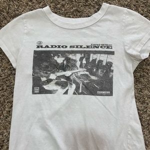 Brandy Melville radio silence baby tee